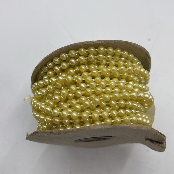 Assorted Round Beads in yards and Ribbons Lot - Picture 6 of 12